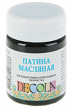 Патина масляная 50мл черная Decola 14428810
