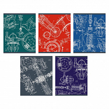 Тетрадь  96л клетка Чертежи ассорти Канц-Эксмо ТК967058