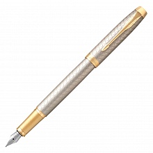Ручка перьевая 0,8мм синие чернила PARKER IM Premium F323 Warm Grey GT F 1931684