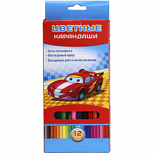 Карандаши  12 цв. Тачки Проф-Пресс, К-7024