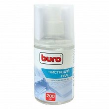 Гель чистящий для пластика 200мл микрофибра BURO, BU-Gsurface