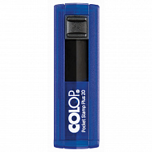 Оснастка для штампа 38х14мм карманная синий, корпус индиго Colop POCKET STAMP 20 Plus indigo