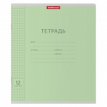 Тетрадь 12л клетка зеленая Классика Visio Erich Krause 40000