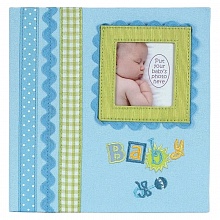 Фотоальбом на 180 фото 10х15 Baby memories blue карманы, Q4403615M