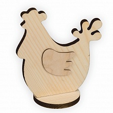 Заготовка деревянная Mr.Carving Курочка на подставке 16,5х19см сосна ВД-526