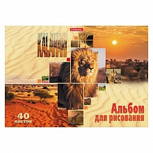 Альбом для рисования А4 40л склейка Kalahari Erich Krause, 53180