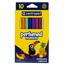Фломастеры 10 цветов Centropen ароматизированные 2589/10