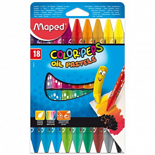 Мелки масляная пастель 18 цв MAPED Oil Pastel 864011