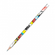 Карандаш чернографитный HB без ластика трехгранный MAPED Tatoo Teens 850454