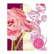 Тетрадь 48л клетка Painted Flowers Hatber, 48Т5лофВ1