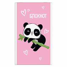 Блокнот А6 40л скоба клетка Панда на ветке Феникс 58148