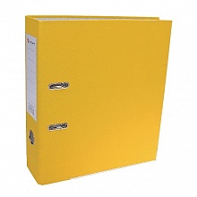 Регистратор 5см желтый несъемный механизм LAMARK, AF0601-YL1
