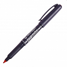 Маркер перманентный 1мм красный круглый Centropen OHP 2637/1