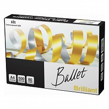 Бумага для офисной техники Ballet Brilliant А4 80г/м2 500л класс А+ белизна 169%
