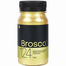 Краска акриловая 100мл №124 Золото Brosco 2501124
