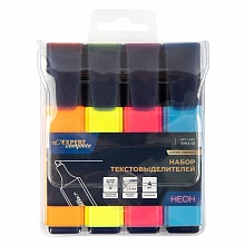 Набор текстовыделителей 4цв неон Expert Complete Premier, EHLS-02