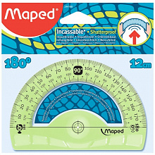 Транспортир пластиковый 180° 10см гибкий прозрачный корпус MAPED Flex 244180