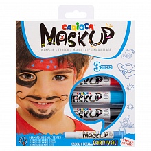 Грим-стик для лица 3цв Карнавал MaskUP CARIOCA, 43050