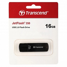 Флеш-диск 16ГБ TRANSCEND JetFlash 350 USB 2.0 черный TS16GJF350
