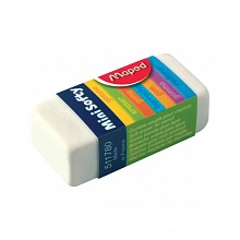 Ластик 18x40x8мм в картонном футляре MAPED Mini-Softy 511780