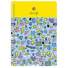 Тетрадь спираль 120л клетка Stickers Доминанта, N1207
