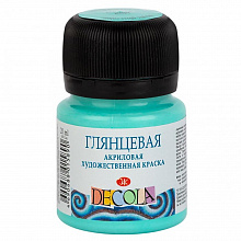 Краска акриловая глянцевая 20мл мятная Decola 2926735