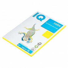 Бумага для офисной техники цветная А4 80г/м2 100л желтый неон класс А IQ Color Neon, NEOGB