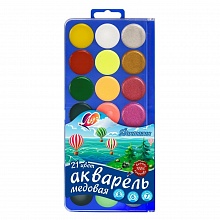 Краски акварельные медовые 21 цветов Фантазия Луч, 30с1903-08