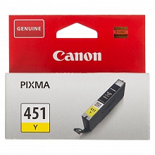 Картридж струйный Canon CLI-451Y 6526B001 желтый 329стр. для Canon Pixma iP7240/MG6340/MG54