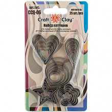 Набор каттеров для вырезания фигурок из полимерной глины 24шт Craft&Clay CCQ-06