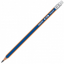 Карандаш пластиковый чернографитный HB с ластиком трехгранный MAPED Navy Peps 851821