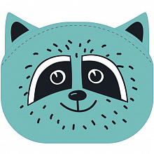 Кошелек 9х7х3,5см Енот бирюзовый ФЕНИКС 51592