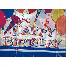 Скатерть 140х270см Happy Birthday, 8240500-00