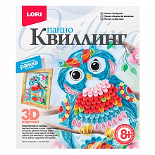 Набор для творчества Квиллинг Пано "Совушка" Lori квл-023