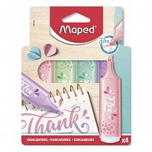 Набор текстовыделителей 4цв MAPED Fluo Pep's Flex Pastel, 740308
