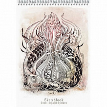 Блокнот для зарисовок А4 40л Sketchbook крафт Полином 2717