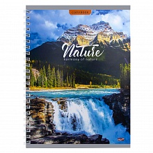 Тетрадь спираль  48л клетка Восхитительная природа Проф-Пресс, 48-7115