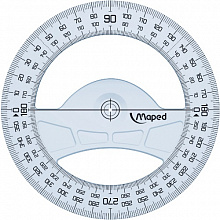 Транспортир пластиковый 360° 12см MAPED Geometric 242360