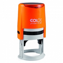 Оснастка для печати d=41,5мм синий, корпус оранжевый Colop PRINTER R40 orange