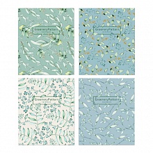Тетрадь  48л клетка ассорти Greenery Patterns Полином, 3211