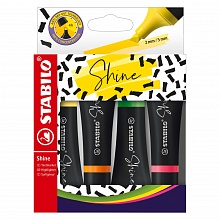 Набор текстовыделителей 4цв STABILO SHINE, 76/4