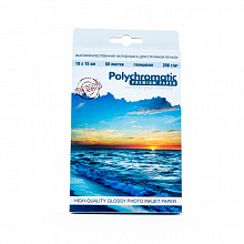 Фотобумага Polychromatic 10х15см 200г/м2 глянцевая 50л