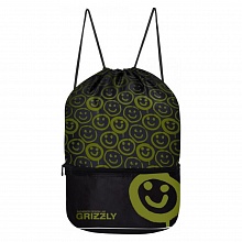 Мешок для обуви 50х38см Черно-салатовый GRIZZLY OM-12-4/2