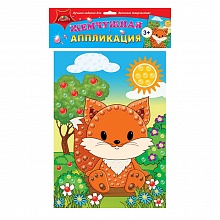 Аппликация А4 жемчужная Лисенок КТС-ПРО, С3277-10