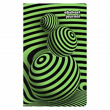 Записная книжка 130х210мм 56л линия Абстракция 5 софт-тач Alpha-Trend, 410056