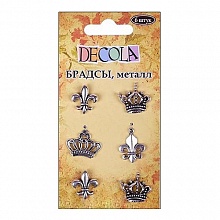 Брадсы для скрапбукинга 6шт Короны Decola, 5945