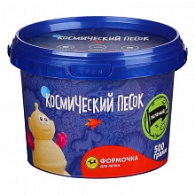 Песок кинетический 500гр цвет зеленый Космический песок ВОЛШЕБНЫЙ МИР T57727