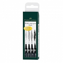 Набор капиллярных ручек  4цв Faber-Castell Pitt Artist Pen 0,3, 0,5, 0,7мм 167100