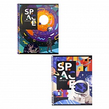 Тетрадь спираль  48л клетка Космическая абстракция Проф-Пресс, 48-6150