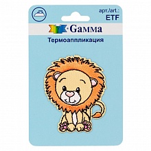 Термоаппликация №04 Львенок 4,6х5,8см Gamma ETF 02-415